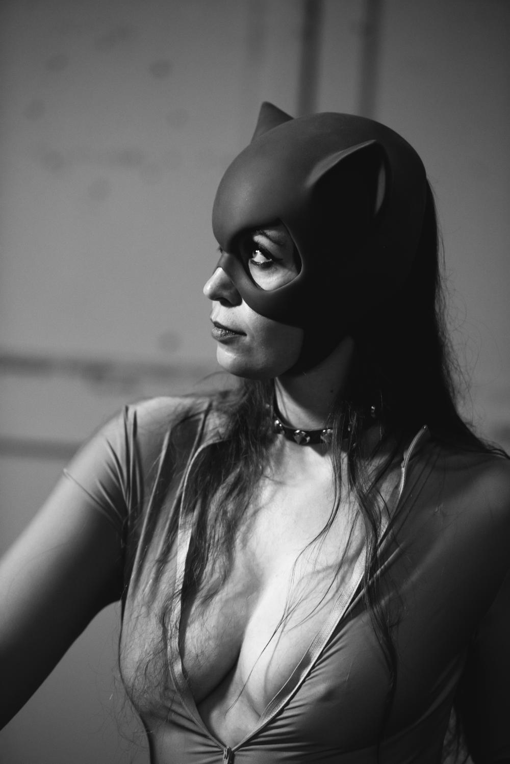 Modeltekenen model Jessica als Catwoman