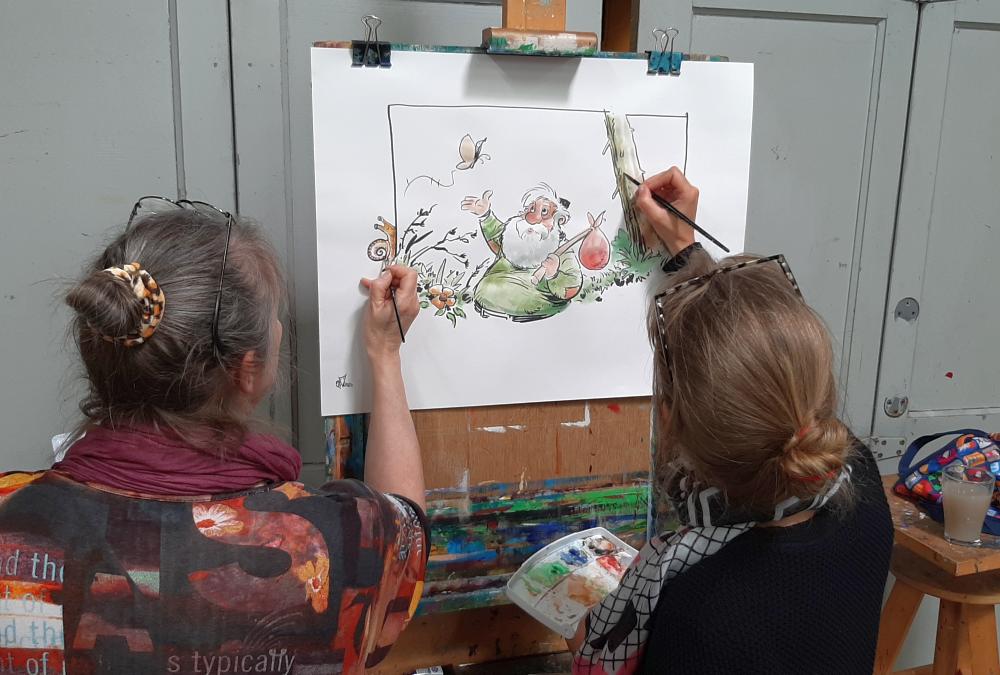 Workshop Gouache Apri Kusbiantoro